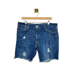 Levi’s Men’s 511 Distressed Denim Cutoff Shorts in Blue Size 40